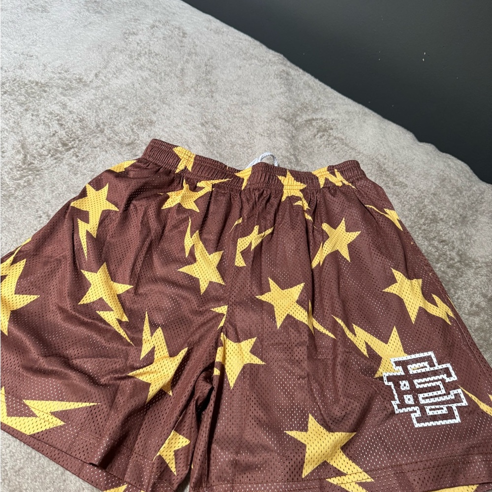 Brown Star Patterned Eric Emanuel Shorts